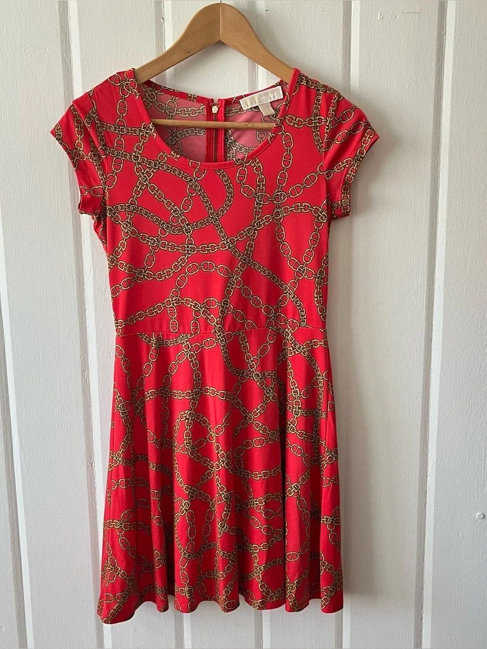 Michael Kors Chain Link Printed Dress